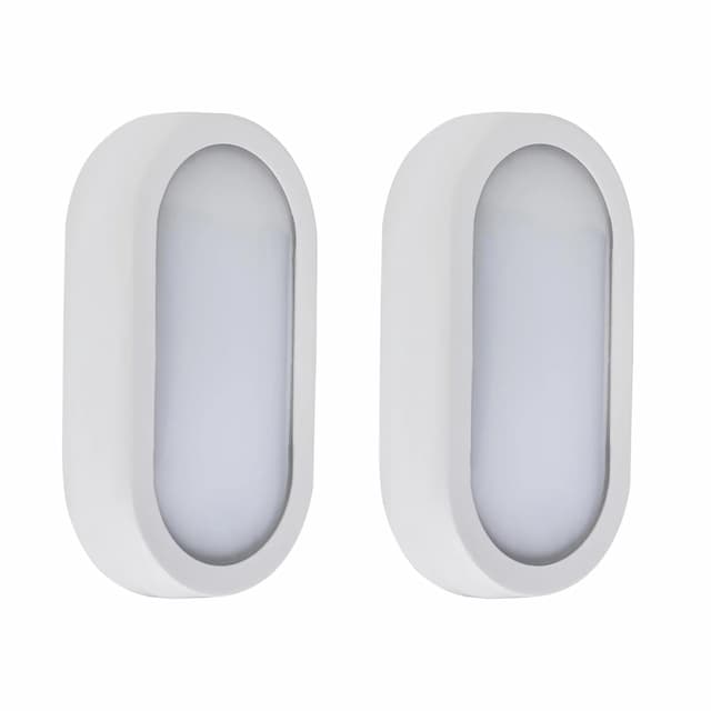 Forus LED 10W Bulkhead Light - Red Decorative & Safety Lighting for Home, Festivals, Photography, Cafeterias, Gardens, Clubs, Events - Mood & Ambient Light, 3-Year Warranty, Pack of 2 Red Pack of 2