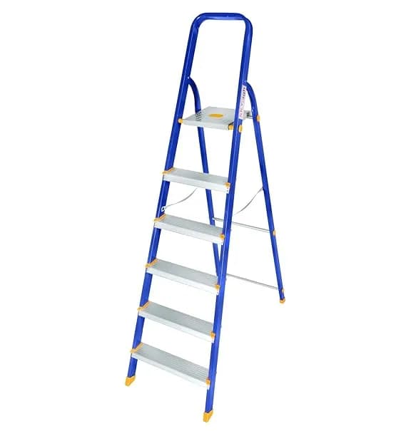 SKY HIGH 6 Step Top Premium Heavy Duty Ladder With 7 Year Warranty Aluminium Ladder