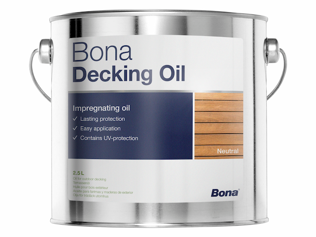 Bona Decking Oil Teak Shade (2.5 Ltrs)(88 oz) (For Exterior Wooden Surfaces)