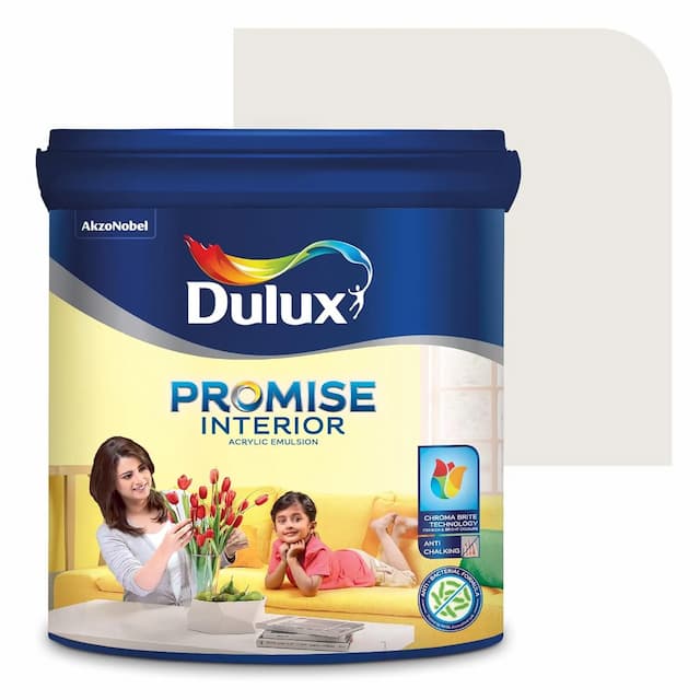 Dulux Promise Interior Emulsion Paint (10L, Classic Ivory/Tender Africa) | Brighter & Longer-Lasting Colors | Rich Finish | Chroma Brite Technology | Anti-Chalk | Water-Based Acrylic Paint