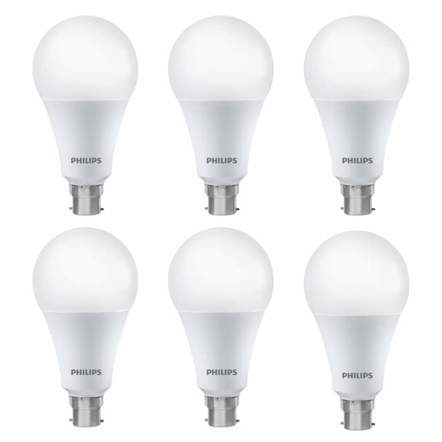 Philips 14 Watt LED Bulb, Base B22 (Cool Day Light, Pack of 6)