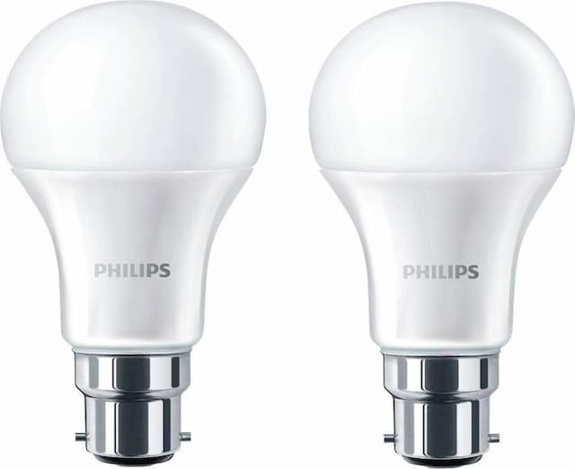 Philips A60 Stellar Bright 14W B22 LED Bulb 1260lm, Warm White, Pack of 2