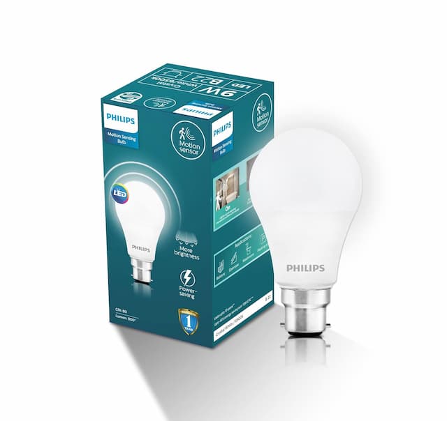 Philips Motion Sensor B22 LED Bulb | Motion Sensor Light for Home | Motion Sensor LED Bulb | Crystal White, Pack of 1